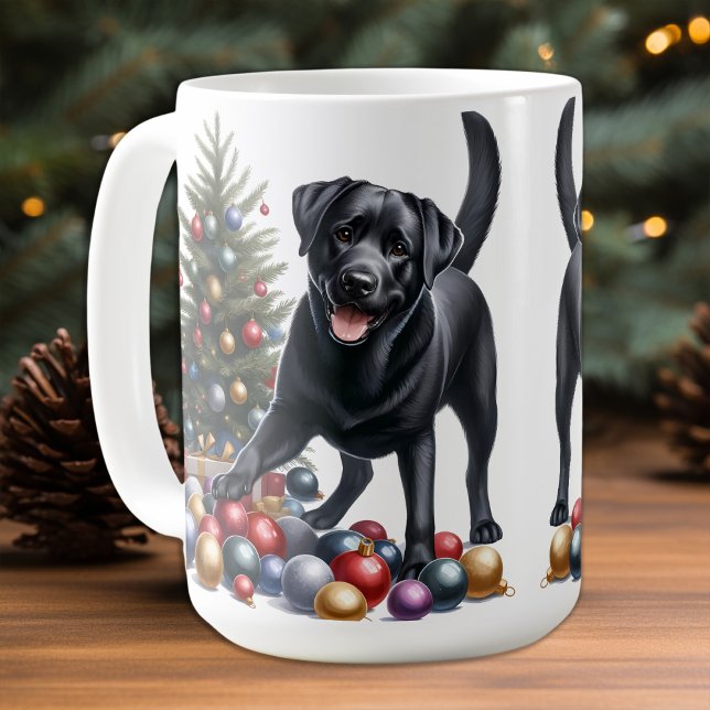 Labrador Retriever Christmas Tree Dog Lover Coffee Mug (Creator Uploaded)
