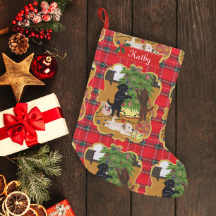 Labrador Retriever Christmas Tree Small Christmas Stocking