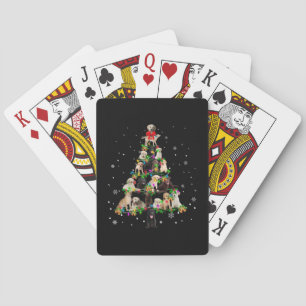Labrador Retriever Christmas Tree X mas Playing Cards