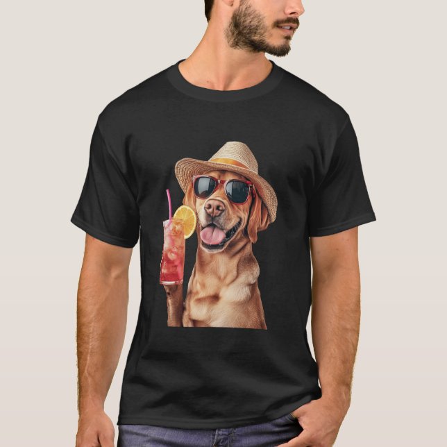 Labrador Retriever Cocktail T-Shirt (Front)