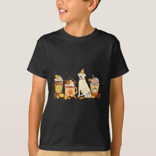Labrador Retriever Coffee Pumpkin Spice Fall Thank T-Shirt