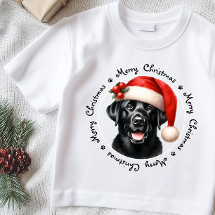 Labrador Retriever Cute Santa Dog Family Christmas T-Shirt