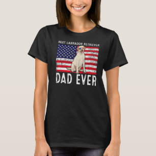 Labrador Retriever Dad Usa American Flag Dog  Owne T-Shirt