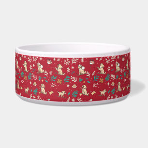 Labrador Retriever Dog Bowl Christmas Cute Kawaii