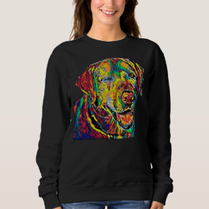 Labrador Retriever Dog Breed Head Pet Breed True F Sweatshirt