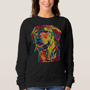Labrador Retriever Dog Breed Head Pet Breed True F Sweatshirt