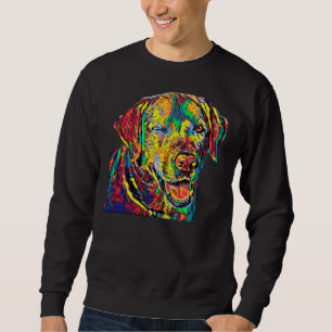 Labrador Retriever Dog Breed Head Pet Breed True F Sweatshirt