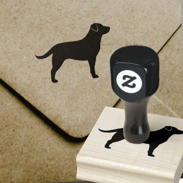 Labrador Retriever Dog Breed Silhouette Rubber Stamp (Creator Uploaded)