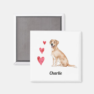 Labrador Retriever Dog Custom Name   Magnet