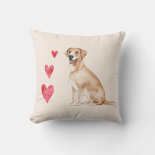 Labrador Retriever Dog Customisable Pet Name Cushion