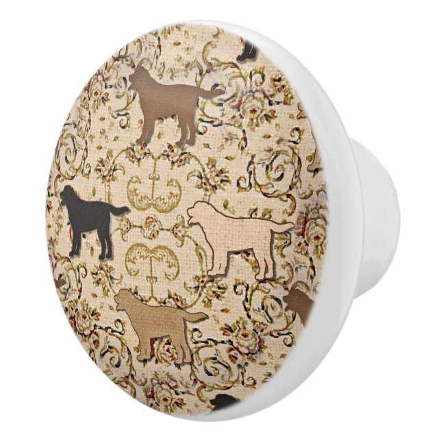 Labrador retriever dog drawer pull (Right)