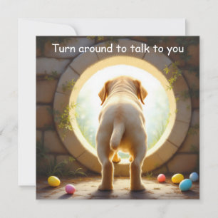 Labrador retriever dog - Easter Holiday Card