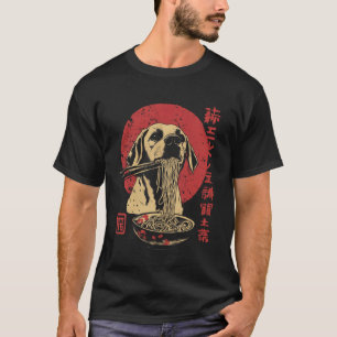 Labrador Retriever Dog Eating Ramen Noodles T-Shirt