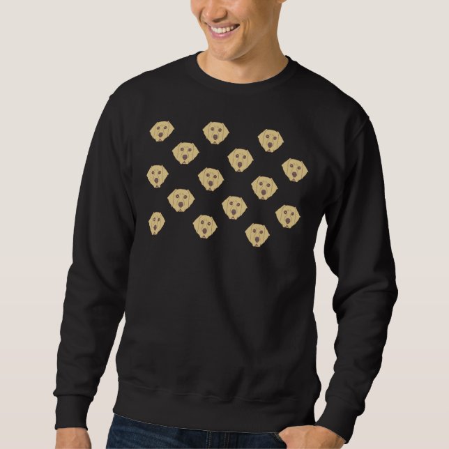 Labrador Retriever Dog Face Mask Sweatshirt (Front)