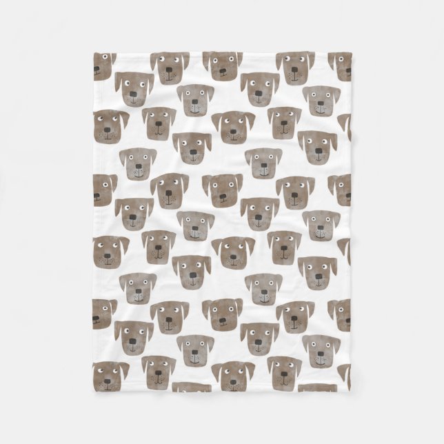 Labrador Retriever Dog Fleece Blanket (Front)
