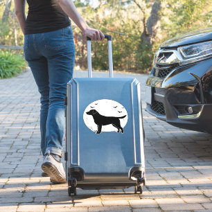 Labrador Retriever Dog – Halloween Moon Silhouette