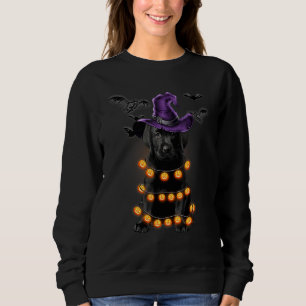Labrador Retriever Dog Light Pumpkin  Halloween Te Sweatshirt