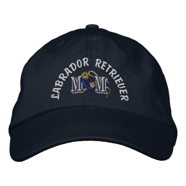 Labrador Retriever Dog Mum Embroidered Hat (Front)