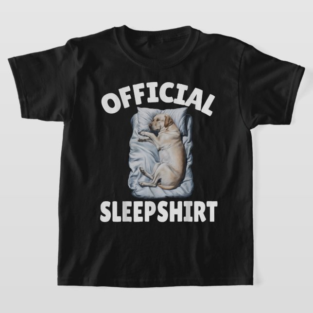 Labrador Retriever Dog Official Sleepshirt Napping T-Shirt (Laydown)