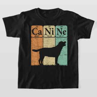 Labrador Retriever Dog Periodic Table Elements Dog T-Shirt