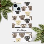 Labrador Retriever Dog Personalised<br><div class="desc">Watercolor painting of fun Labrador Retriever dogs,  perfect for pet lovers,  dog walkers,  dog groomers and veterinarians.  Change the name to customise.</div>
