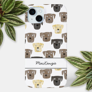 Labrador Retriever Dog Personalised iPhone 15 Plus Case