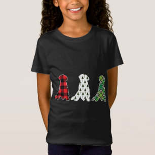 Labrador Retriever Dog Plaid Christmas Matching Pa T-Shirt