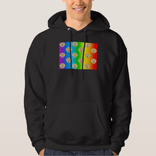 Labrador Retriever Dog Rainbow Face Mask Hoodie
