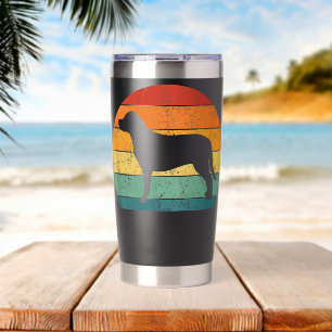Labrador Retriever Dog Retro Vintage 60s 70s Labra Insulated Tumbler