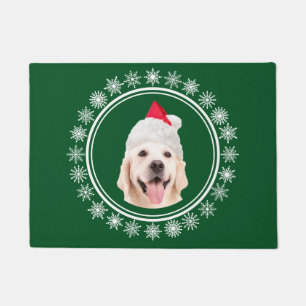 Labrador Retriever Dog Santa Christmas Welcome Doormat