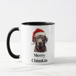 Labrador Retriever Dog Santa Hat Christmas Mug