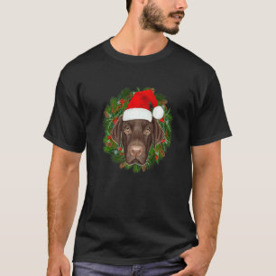 Labrador Retriever Dog Santa Merry Christmas  Dogs T-Shirt