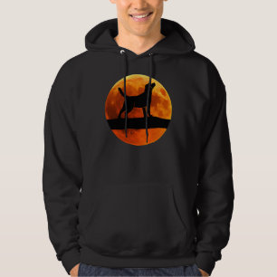 Labrador Retriever Dog Silhouette Moon Labrador Hoodie