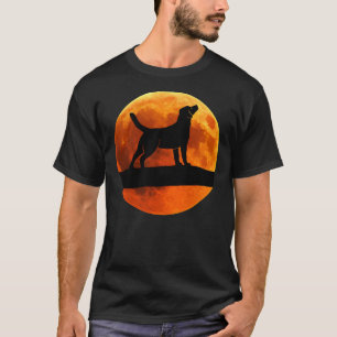 Labrador Retriever Dog Silhouette Moon Labrador T-Shirt