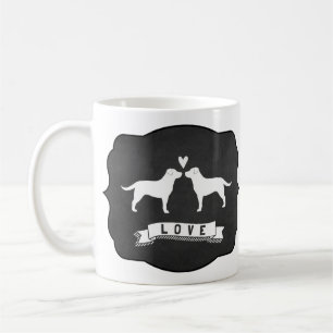 Labrador Retriever Dog Silhouettes Love Coffee Mug