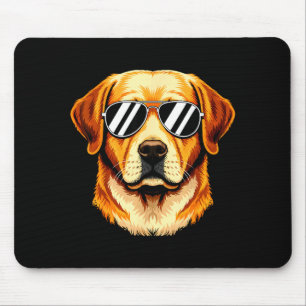 Labrador retriever dog sunglasses mouse pad
