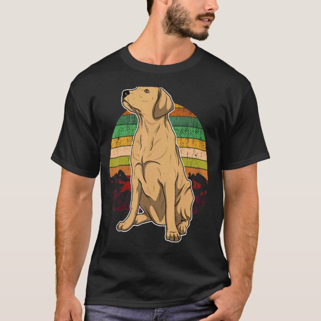 Labrador Retriever Dog Sunset 7 T-Shirt (Front)