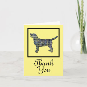 Labrador Retriever Dog Thank You Greeting Card