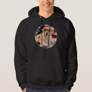Labrador Retriever Dog Usa Flag Patriot Hoodie