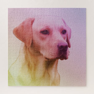 Labrador Retriever Dog Watercolor Portrait 01 Jigsaw Puzzle