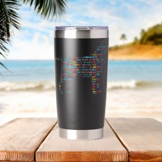 Labrador Retriever Dog Words Gift Dog Lover Insulated Tumbler