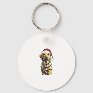 Labrador Retriever Dogs Tree Christmas Sweater Xma Key Ring