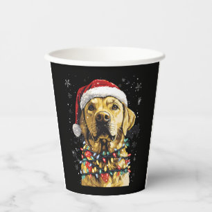 Labrador Retriever Dogs Tree Christmas Sweater Xma Paper Cups