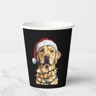 Labrador Retriever Dogs Tree Christmas Sweater Xma Paper Cups