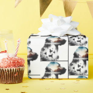 Labrador Retriever Double Exposure Wrapping Paper