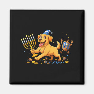 Labrador Retriever Dreidel Menorah Hanukkah Kids W Magnet