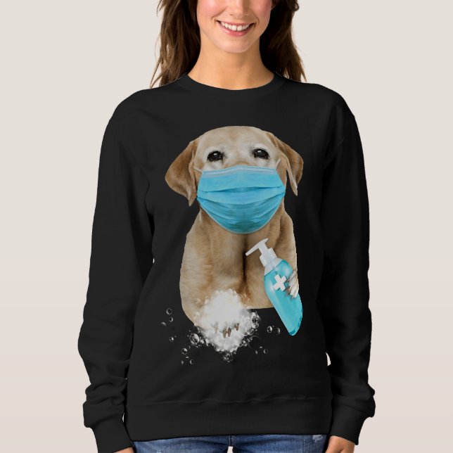Labrador Retriever Face Mask Sweatshirt (Front)