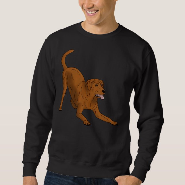 Labrador Retriever Fox Red Play Bow Sweatshirt (Front)