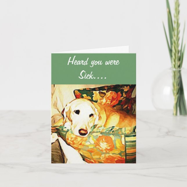 Labrador Retriever Get Well Card (Front)
