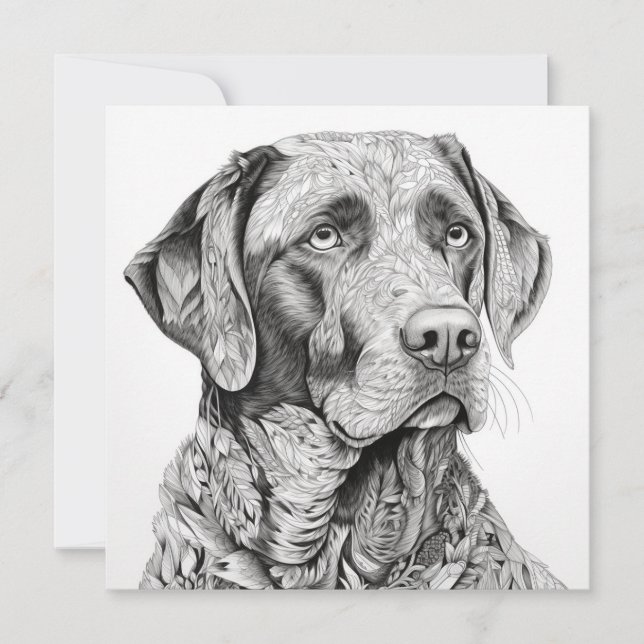 Labrador Retriever Gift Card (Front)